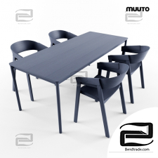 Table and chair Muuto Cover