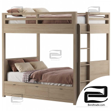 RH Laguna Storage Bunk Baby Bed