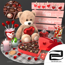 Decorative set Decor set for Valentine