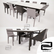 POLIFORM Table HOMEHOTEL + Chair MANTA