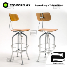 Bar stool Cosmorelax Toledo wood