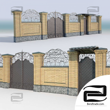 brick fence 04
