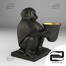 Sculptures Sculptures Eichholtz Monkey With Light
