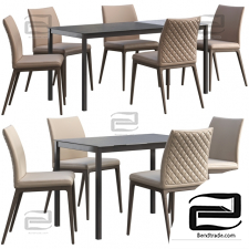 Table and chair Dining Connubia Snap, Romatti Soprano