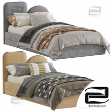 Baby bed Bed with a soft headboard 07
