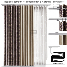 Set and designer of curtains with standard assembly Medium Curtain Constructor
