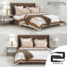 Bed Bed Restoration hardware gold