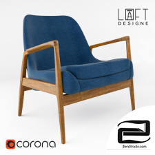 Chair 3512 model Dark Blue