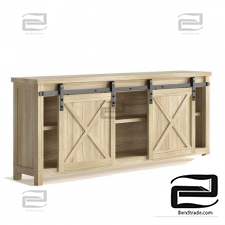 Smart Standard Loft Sliding Barn Door Cabinet