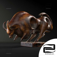 Sculptures of Modern Bronze Bull
