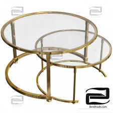Living Room Furniture Gold Frame Coffee Table