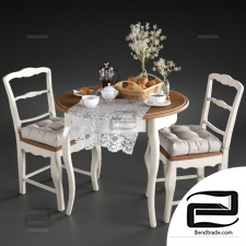 Table and chair Mobilier de Maison 02