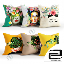 Pillows Pillows Girls and flowers
