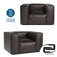 Leather chair model S24001 from Studio 36