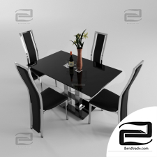 Table and chair Avrora & C-100