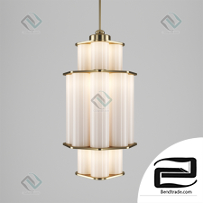 Bauer Chandelier Roll & Hill Pendant Lamp