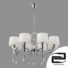 Hanging chandelier with lampshades Eurosvet 10093/8 Strotskis