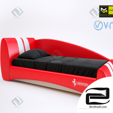 Children's bed Formula car