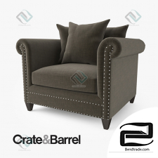 Armchair Crate and Barrel Durham Chair