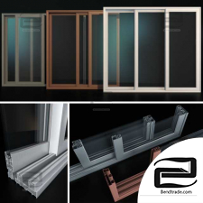 Sliding Stained Glass Aluminum Doors / Sliding Stained Glass Aluminum Doors
