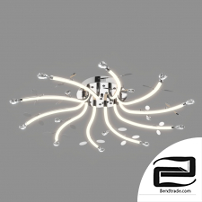 Ceiling lamp with illumination and remote control Eurosvet 90128/10 chrome Willow