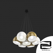 Hanging lamp with plafonds TK Lighting 2782 Castello