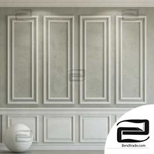 Material Stone Decorative plaster with molding 24