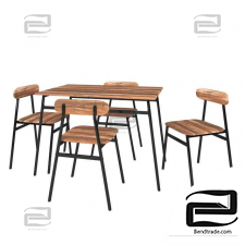 Dining modern table and chairs