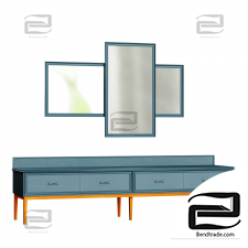 TV cabinet + Mirror