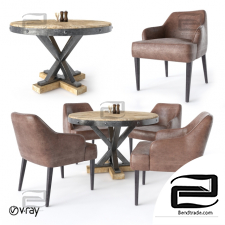 Table and chair for restaurant 02