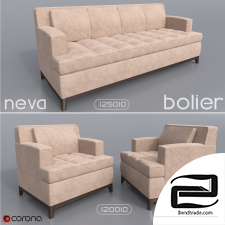 Sofa and chair NEVA by Bolier