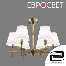 Ceiling chandelier with lampshades Eurosvet 60043/6 Florentine