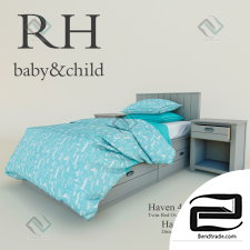 Children's bed RH Haven 4 Drawer