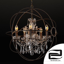 GRAMERCY HOME - IRON ORB CHANDELIER CH014-5-LRR