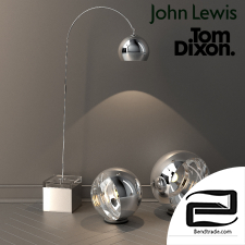 designer floor lamps by jown lewis and tom dixon