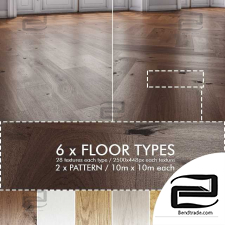 Material wood 6 wooden floors