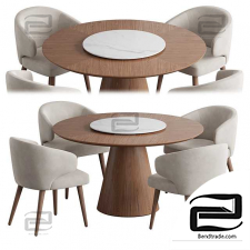 Angel Cerda table and chair, Aston
