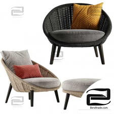 Minotti Lido Cord chairs