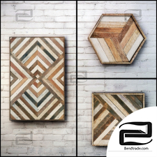 Wall Wood Decor by Eleven One Studio