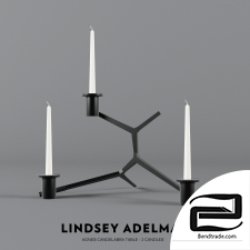 Agnes Candelabra Table - 3 Candles