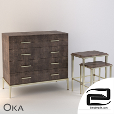 Oka loft furniture series FAUX SHAGREEN and RIVULET