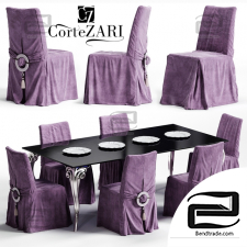Table and chair Corte ZARI KARIS & ANTARES