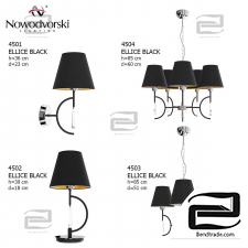 Nowodvorski ELLICE BLACK Pendant lamp