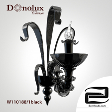 Donolux W110188/1black wall lamp