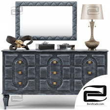 Chest of drawers Chest of drawers Set with decor 56