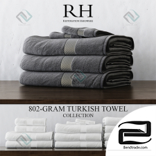 Towels Restoration Hardware 802-GRAM TURKISH TOWEL