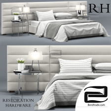 Beds Bed RH Modern custom horizontal channel