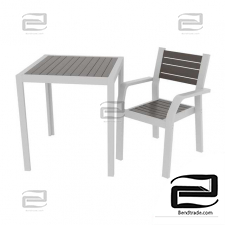 SHELLAND garden table and chair