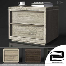 Bedside table BEZIER 26in CLOSED NIGHTSTAND RH