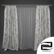 Curtains 3D Model id 17997